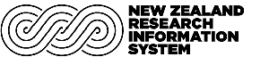 New Zealand Research Information System. 